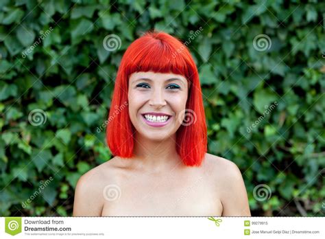 Beautiful Portrait Of A Red Hair Girl Stock Image Image Of Funky Attractive 99279915