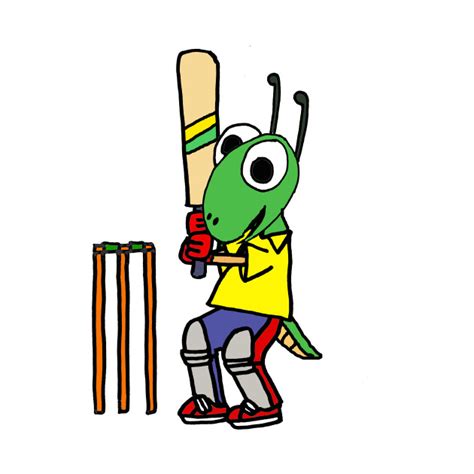 Cool Cricket Playing Cricket Cartoon Cricket Kids Hoodie Teepublic