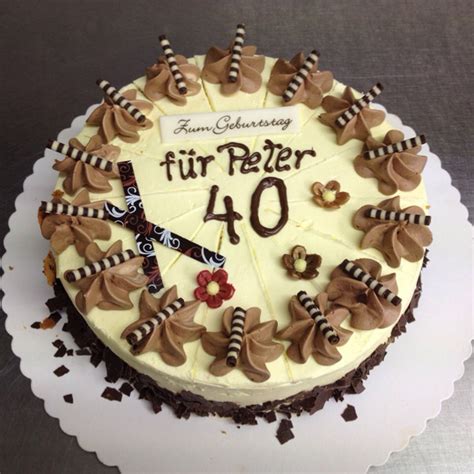 Geburtstag sowohl für frauen als auch für männer nette und liebevolle glückwünsche und sprüche beliebt — viel blumen und auch eine torte und deiner freunde frohe worte, zum vierziger wir gratulieren und wollen uns nun amüsieren auf deinem fest die ganze nacht. Sonderanfertigungen | Bäckerei und Konditorei Meiling Dessau