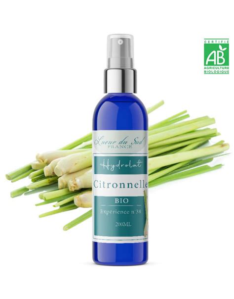 Hydrolat Bio De Citronnelle Producteur Distillateur Lueur Du Sud