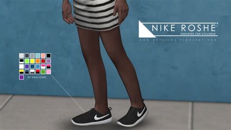 Onyx Sims Roshe 2 Shoes Sims 4 Downloads