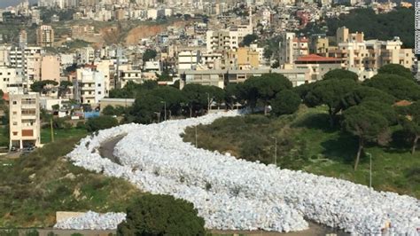 Lebanon River Of Trash Chokes Beirut Suburb