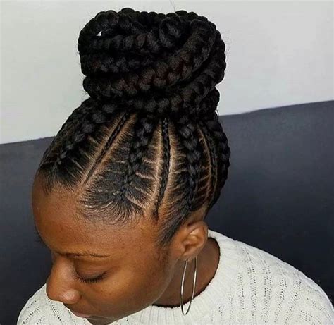 Wavy hairstyle for tree braids. Top 10 African braiding hairstyles for ladies (PHOTOS ...