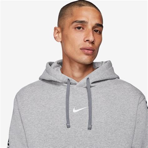 Nike Sportswear Repeat Fleece Po Hoodie Dark Grey Heatherwhite