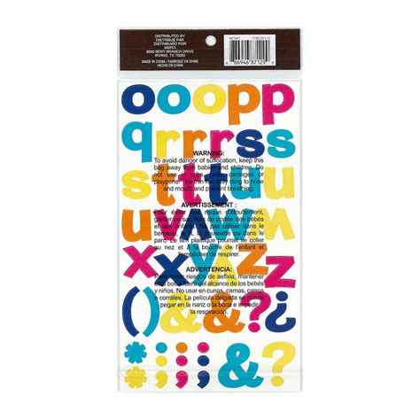 Multicolored Block Alphabet Stickers By Recollections Michaels