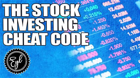 The Stock Investing Cheat Code Youtube