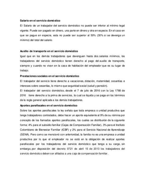 Contrato De Trabajo Con Trabajadores Del Servicio Domestico