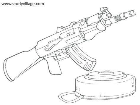 The best free Gun coloring page images. Download from 274 free coloring