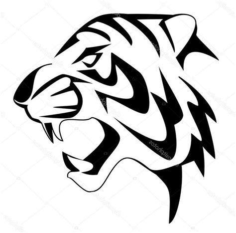 Tiger Head Tattoo Tiger Face Drawing Simple Face Drawing Tiger Sketch