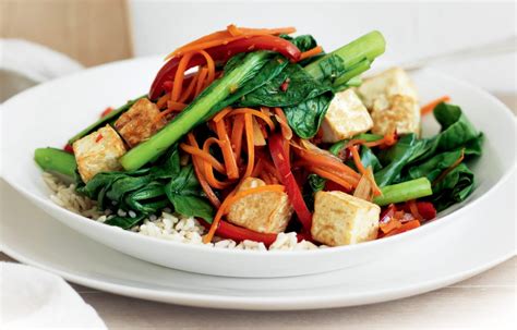 Tofu Stir Fry With Asian Greens Chilli And Lemongrass Healthy Food Guide