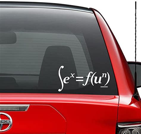 Funny Sex Education Math Vinyl Decal Sticker Car Truck Vehicle Etsy