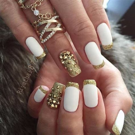 31 Snazzy New Years Eve Nail Designs Stayglam Gold Nail Designs