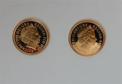 Two Cased Gold Proof Half Sovereigns 2000 And 2001 Condition Report