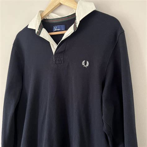 Vintage Fred Perry Rugby Shirt Style Depop