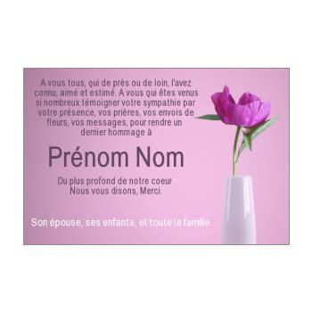 Ces quelques mots chaleureux m' ont grandement réconforté. Carte de remerciement pour un décès à imprimer gratuit