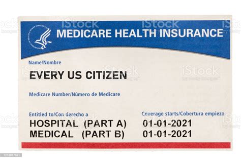 This card gives you access to necessary medical treatment under the same conditions and at the same cost as people insured in. Usa Medicare Health Insurance Card For Us Citizens Isolated Against White Background Stock Photo ...