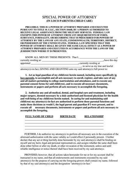 In Loco Parentis Form Fill Out And Sign Online Dochub