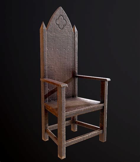 Medieval Chair 3d Model Medieval Furniture Medieval Decor Medieval