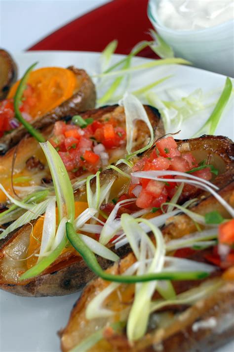 Or prepare the mashed potatoes yourself using one of the many packaged mixes available in the potato/pasta section. Gusto TV - Grilled Potato Skins with Provolone, Bacon and ...