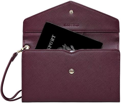 Krosslon Rfid Travel Passport Wallet For Women Slim Holder
