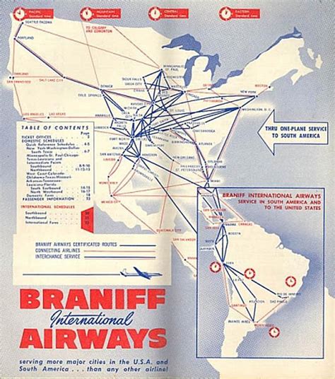 Flashbackfriday 8 Classic Airline Route Maps
