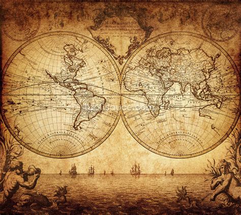 18th Century World Map Wallpaper Wallsauce Au