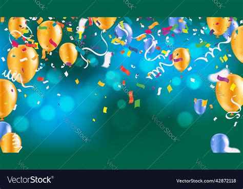 Colorful Celebration Background With Party Vector Image