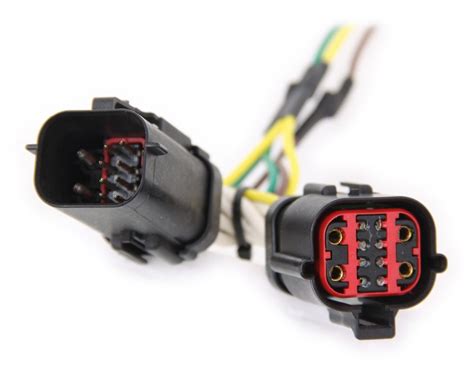 Shop with afterpay on eligible items. Curt T-Connector Vehicle Wiring Harness for Factory Tow Package - 4-Pole Flat Trailer Connector ...