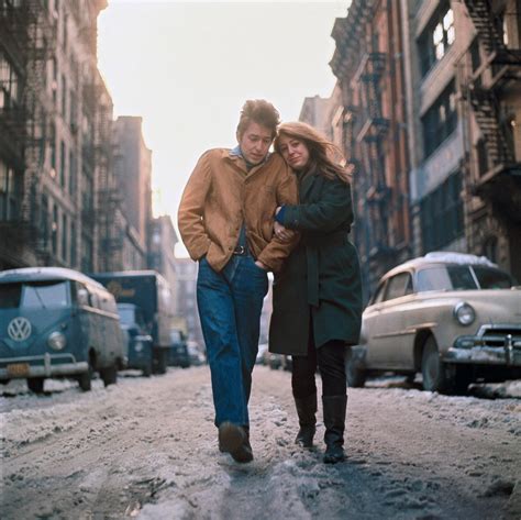 Bob Dylan And Suze Rotolo During The Freewheelin Cover Shoot On West