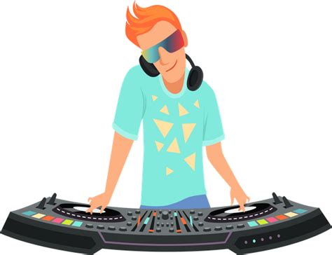 Best Premium Dj Playing Music Illustration Download In Png And Vector Format