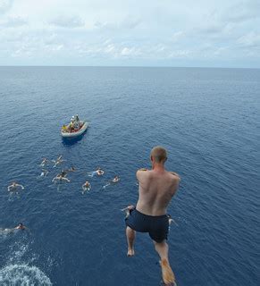 Sailors Participate In A Swim Call After A Crossing The Li Flickr