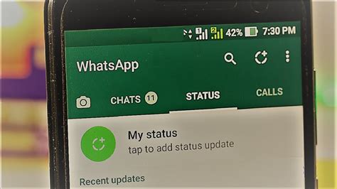 How To Create Edit Or Delete Whatsapp Status Updates In Android Youtube