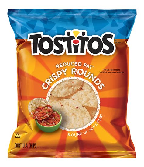 tostitos® reduced fat crispy round tortilla chips 1 45oz pepsico