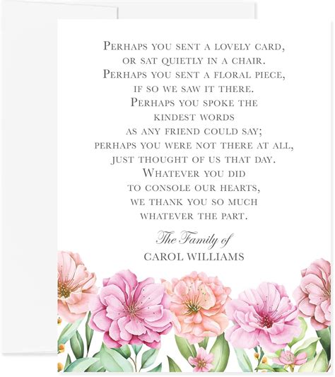 Hello Love Goods Floral Sympathy Acknowledgement Cards