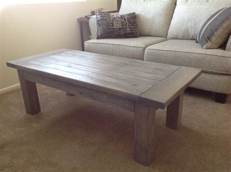 Our living room finally looks complete with the new farmhouse coffee table that my husband just built. Tryde Coffee Table | Ana White