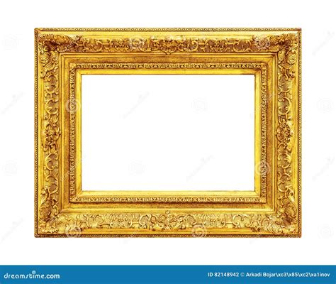 Antique Ornate Gold Frame Stock Photo Image Of Frame 82148942