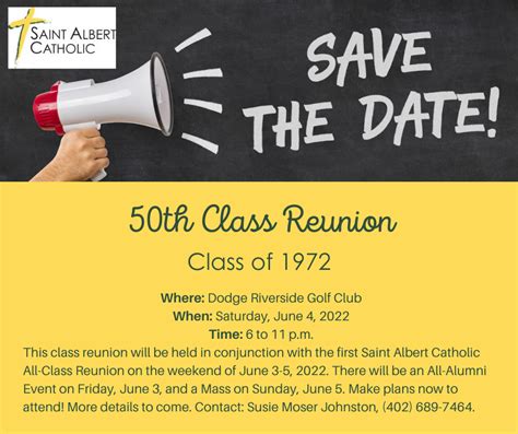 50th Class Reunion Saint Albert Catholic Schools