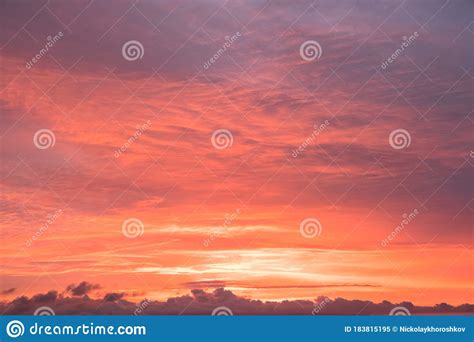 Dramatic Sunset Sky With Stormy Clouds Stock Image - Image of dramatic ...