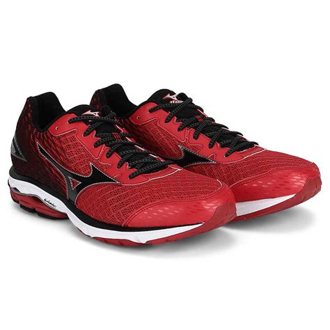 Buy Mizuno Wave Rider 19 Running Shoes Redblack Online
