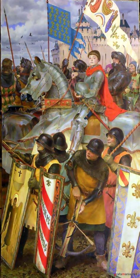 Joan Of Arc And The French Army During The Hundred Years War Pinturas