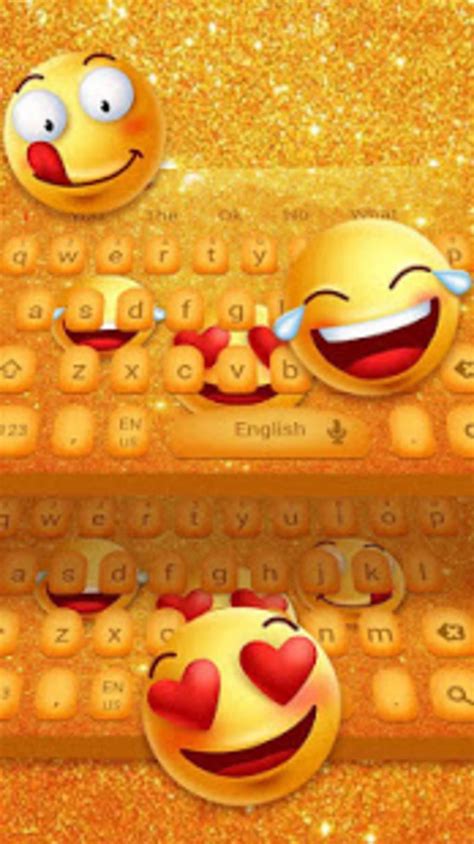 3d Beautiful Cute Glitter Smiley Face Keyboard Apk لنظام Android تنزيل