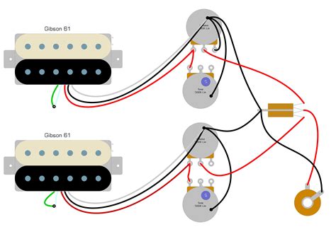 The tremelo claw ground can go to the back of either pot. Gibson 61 Wiring Diagram - Humbucker Soup