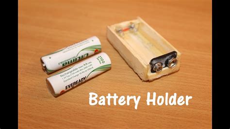 How To Make A Battery Holder At Home Easy Youtube