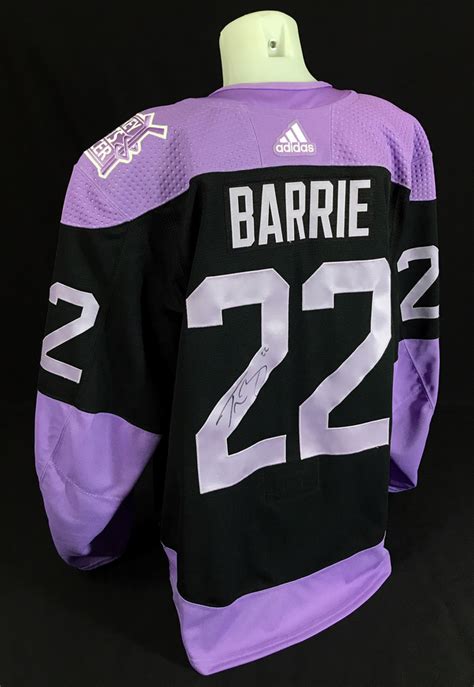 Get all the latest stats, news, videos and more on tyson barrie. Tyson Barrie #22 - Autographed 2020-21 Edmonton Oilers Pre-game Warm-Up Worn Hockey Fights ...