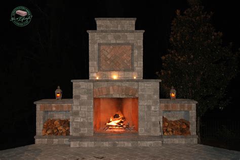 Superb Fireplace Kit 2 Outdoor Paver Fireplace Kits