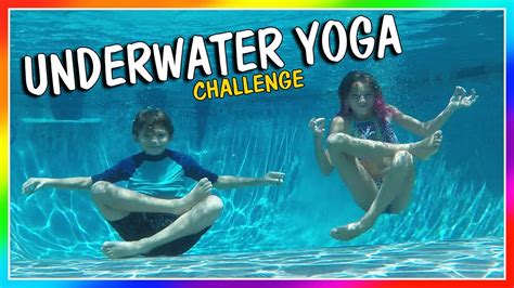 Underwater Yoga Challenge We Are The Davises Youtube