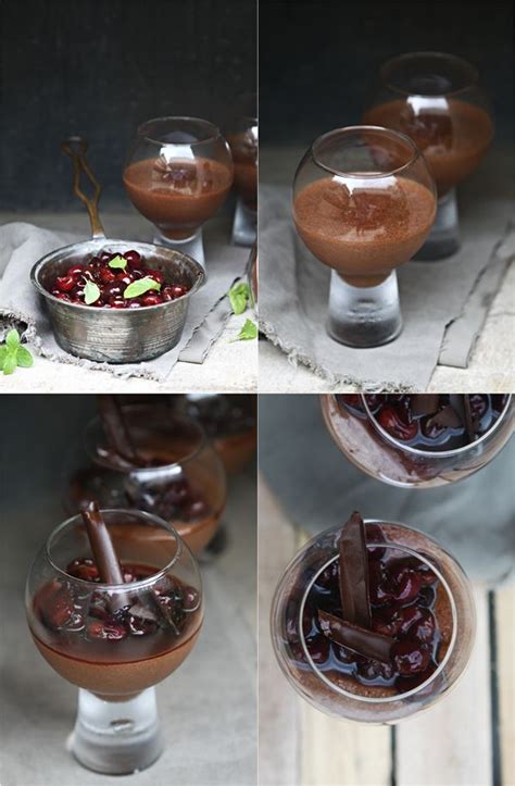 To assemble the desserts, dollop a large spoonful of the chocolate mousse into 6 glasses. Dark Chocolate Mousse with Balsamic Cherry Sauce | Dark ...