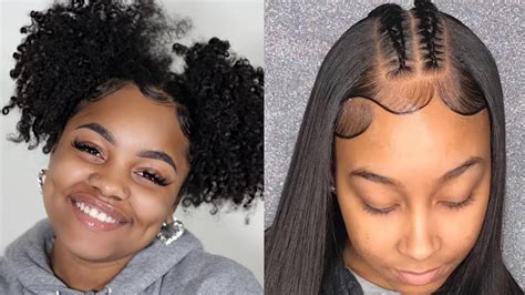 Slayed Hairstyles And Edges Compilation 💕😍😍 Youtube