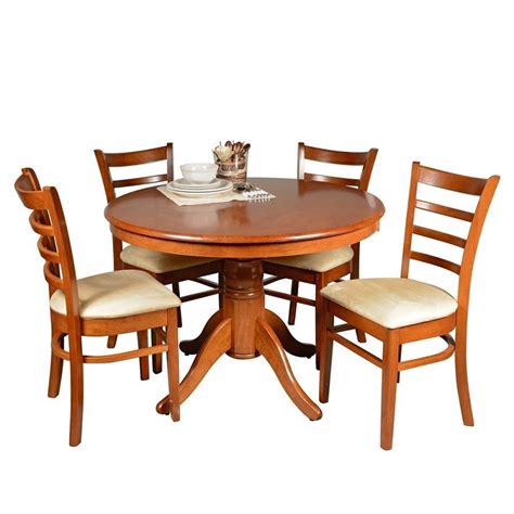 Juego de mesa y 4 sillas para comedor. Juego De Comedor 4 Sillas Tapizadas Mesa Redonda - $ 9.990 ...