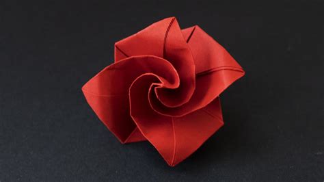 Origami Paper Flower Rose Geotv Finished Origami Origami
